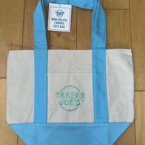 Trader Joe's Mini Canvas Tote Bag